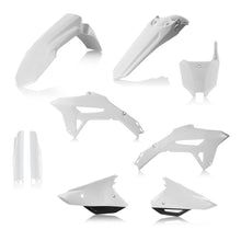 Load image into Gallery viewer, Acerbis plastic kit in full HON white with black accents, shown assembled for motorcycle or dirt bike repair and customization.