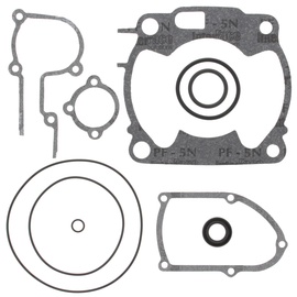 Vertex Top End Gaskets 681-0666 set showing detailed rubber seals and gasket components for engine top end repair.