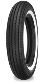 Shinko 270 Super Classic motorcycle tire with white wall, 4.00-18 size, bias ply construction, suitable for front and rear use