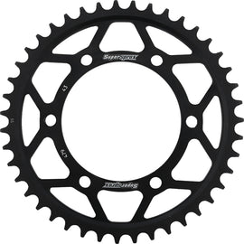 Steel rear sprocket for off-road motorcycles, Supersprox 43-tooth 530 size in black, designed for Yamaha models.