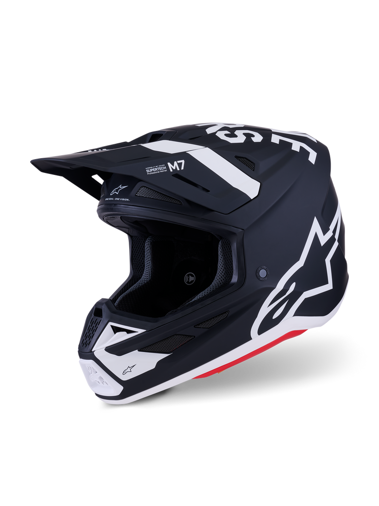 Sm7 Dasher Helmet Blk/Wht Matt Lg