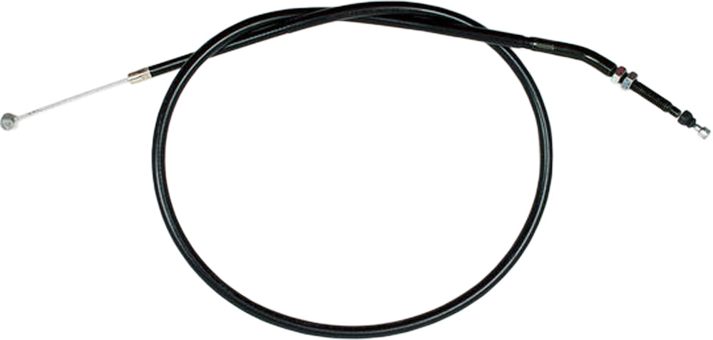 Motion Pro black vinyl clutch cable 70-2319 for motorcycle control, showing the cable with protective vinyl coating.