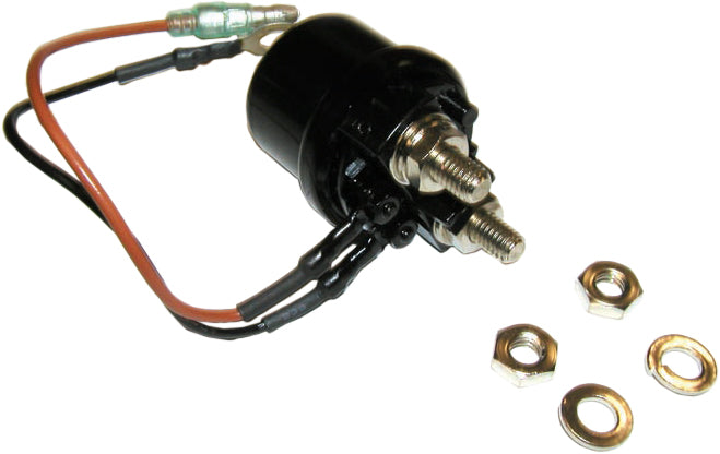 WSM Performance Parts Starter Relay 82-9340 for electrical systems, shown with metal terminals and black plastic casing.