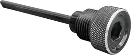Accutronix black drive trans dipstick 811-20191 for motorcycle transmission fluid level checking.