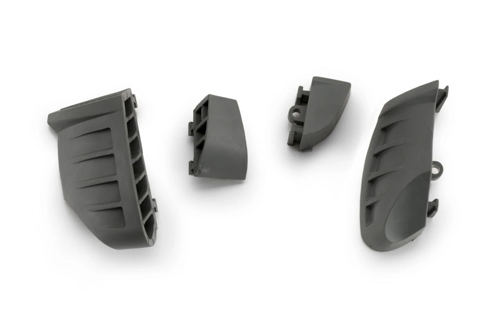 PUIG Rubber End Replacement Frame Slider Pro 2.0 in grey for motorcycle protection, featuring durable rubber end and sleek design.