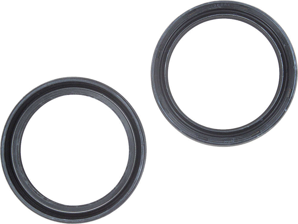 K&S Technologies suspension fork seals 48x57.7x9.5/10.3 for motorcycle forks, sealed rubber components in a close-up image.