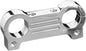 Chrome Accutronix T-Bar Gauge Mount for 1.25-inch gauges, durable motorcycle handlebar bracket with polished finish.