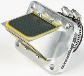Boyesen Motorcycle Rad Valve 59-7730C for intake and fuel system, showing the black motorcycle rad valve with branding details.