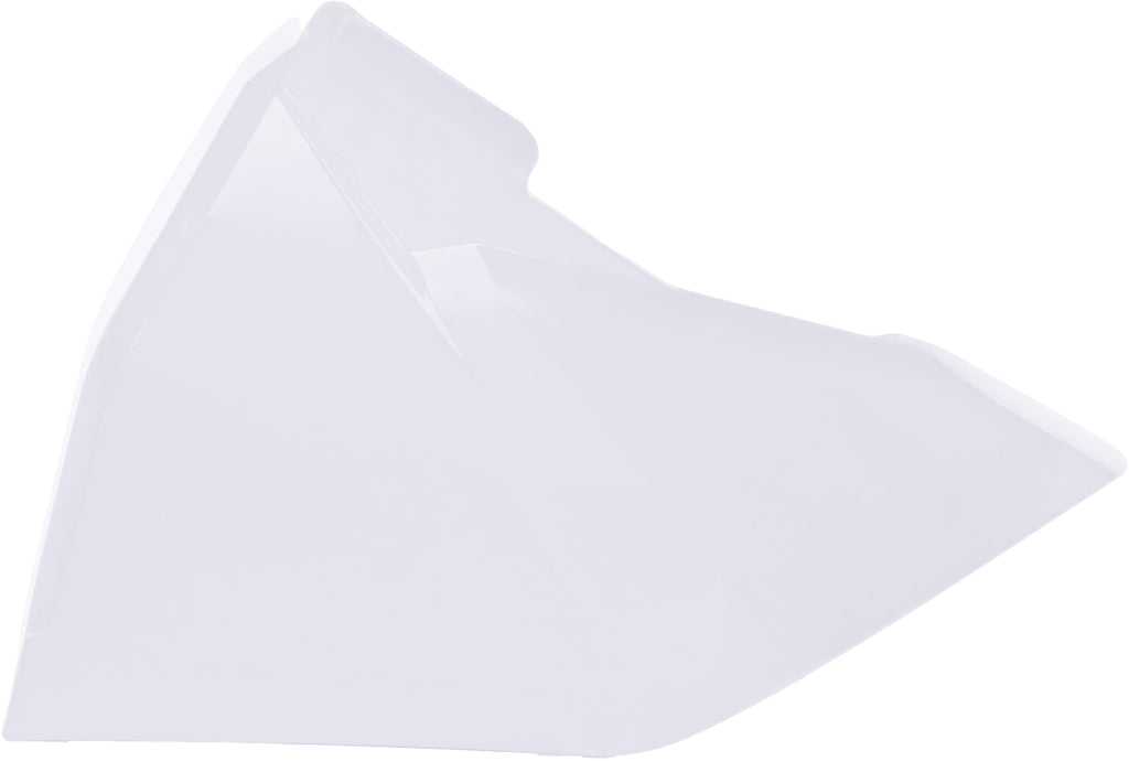Acerbis white airbox cover for motorcycle body, model 26859-86811, with a sleek, aerodynamic design.