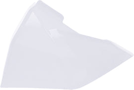 Acerbis white airbox cover for motorcycle body, model 26859-86811, with a sleek, aerodynamic design.
