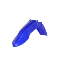 Load image into Gallery viewer, Acerbis blue front fender motorcycle body part with aerodynamic design and mounting points for Yamaha bikes.