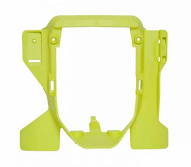 Acerbis yellow lower headlight mask for motorcycle, body part designed for Hus models, with a sleek and durable finish.