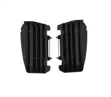 Load image into Gallery viewer, Acerbis radiator louvers for Yamaha black motorcycle body, part number 29762-10001, shown on a motorcycle.