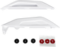 Acerbis white lower side panels for motorcycle body, model 28588-80002, shown on a plain background.