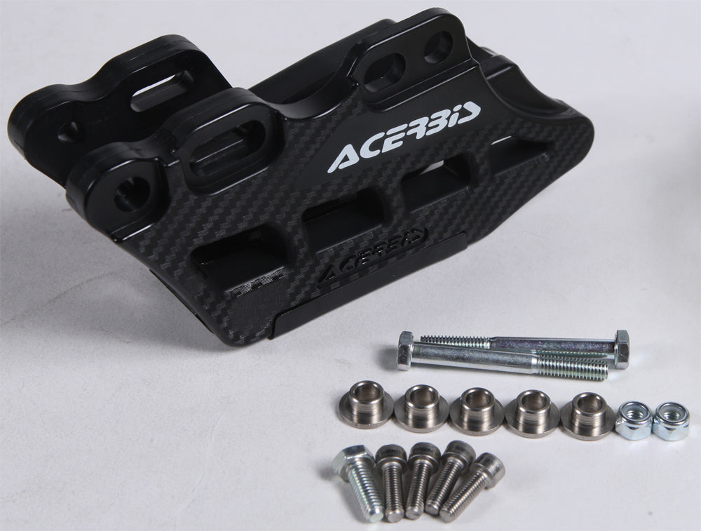 Acerbis Chain Guide Block 2.0 in black, drive type, designed for motorcycle chain protection and guiding.