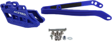Load image into Gallery viewer, Acerbis Yamaha YZF drive chain guide and slider kit, showing the black metal components with mounting brackets and roller.
