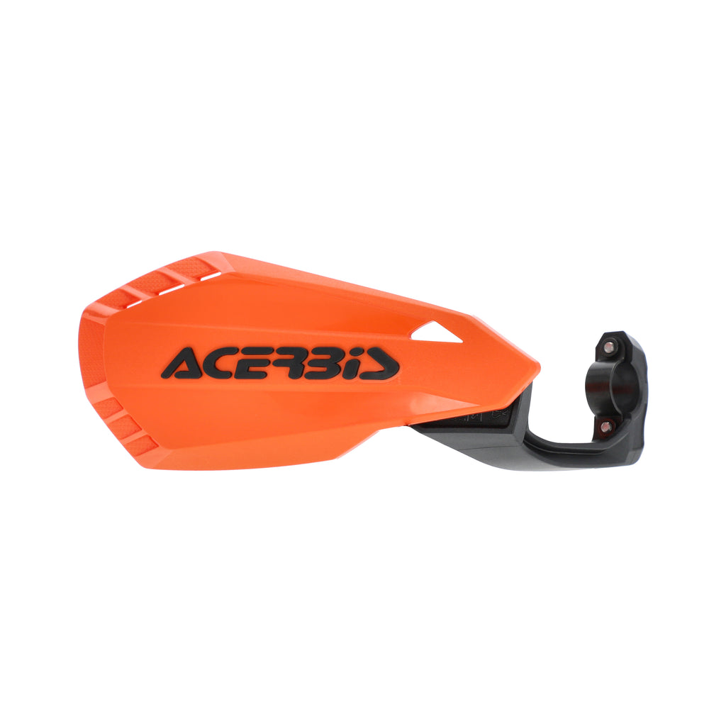 Acerbis Firstmoto MX handguards for motocross bikes, black plastic hand protection with mounting hardware.