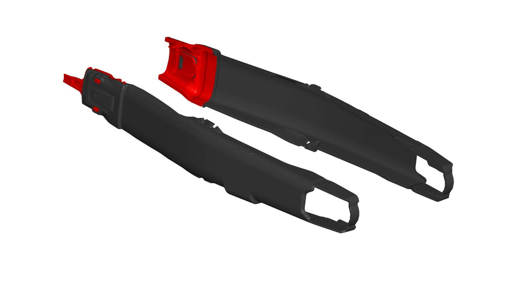 Acerbis Teketmagnet swingarm hon black suspension component for motorcycles, featuring sleek black finish and durable metal construction.