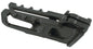 Acerbis black chain guide for motorcycles, showing the sturdy plastic construction and mounting points on a neutral background.