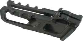 Black Acerbis chain guide for motorcycles, model 21149-70001, shown in close-up with mounting details and textured surface.