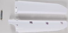 Load image into Gallery viewer, Acerbis white fork covers for motorcycles, featuring the model number 24047-30002, shown on a plain background.