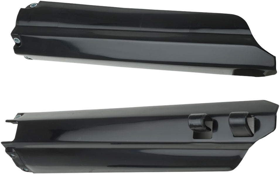 Black Acerbis fork guard for motorcycles, featuring a sleek protective shield with the model number 21149-90001.