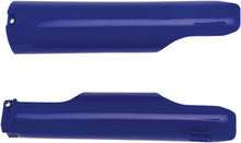Load image into Gallery viewer, Acerbis blue fork guard for motorcycle suspension, with protective design and branding visible on the blue plastic cover.