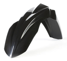Charger l'image dans la galerie, Acerbis black front fender for motorcycle, made of durable plastic, designed to fit various dirt bike models.