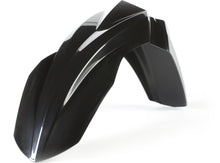 Charger l'image dans la galerie, A black Acerbis front fender for motorcycle, showcasing its sleek design and durable plastic construction.