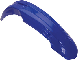 Blue Acerbis front fender for motorcycle, featuring durable plastic construction and a sleek design, model 1581-3682.