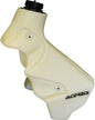 Acerbis 3.2-gallon natural fuel tank for motorcycles with durable plastic construction and secure cap.