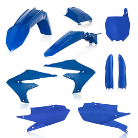 Acerbis Full Plastic Kit in blue, designed for motorcycle customization, featuring durable, full plastic panels.
