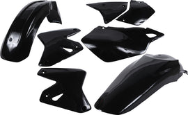 Acerbis black plastic kit, uncategorized motorcycle parts with various plastic components for repair or customization.