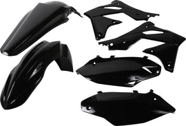 Acerbis black plastic kit for motorcycle, includes various plastic components, designed for durability and fit.