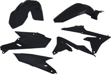 Load image into Gallery viewer, Acerbis black plastic kit for motorcycle, includes various plastic parts, designed for durability and fitment.