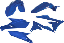 Acerbis Blue Plastic Kit for motorcycles, featuring durable replacement parts with the Acerbis branding and color.