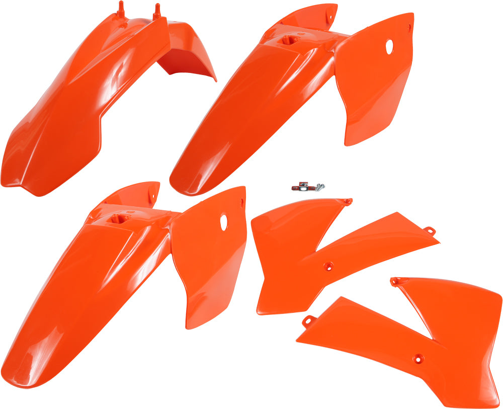Acerbis orange plastic kit for motorcycle, includes various plastic components, designed for model 1575-2200.