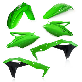 Acerbis Plastic Kit Original 26858-16812, motorcycle replacement plastic parts in black with mounting tabs and cutouts.