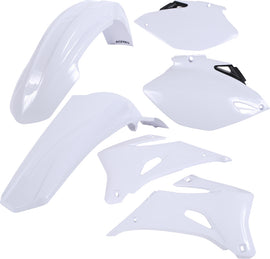 Acerbis white plastic kit, part number 1581-4006, including various plastic components for motorcycle or dirt bike repair.