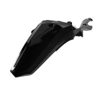 Load image into Gallery viewer, Black Acerbis rear fender for motorcycles, showcasing the durable plastic design and mounting points for easy installation.