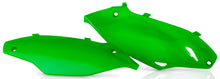 Charger l'image dans la galerie, Acerbis fluorescent green side panels for motorcycle, featuring bold color and durable design, with product number 23863-80235.