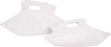 Load image into Gallery viewer, White Acerbis side panels for motorcycles, model 1591-5706, featuring durable plastic construction and sleek design.