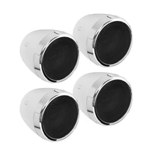 Load image into Gallery viewer, Boss Audio 4-speaker chrome car audio system with sleek finish, designed for high-quality sound installation in vehicles.