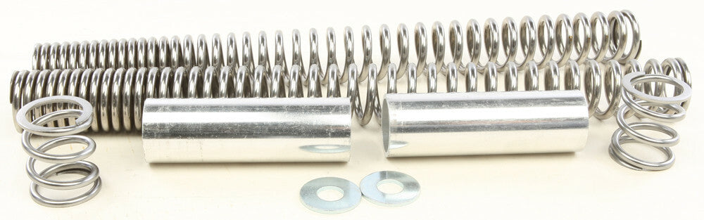 Patriot suspension lowering fork springs, 35mm, showing coiled metal springs designed for motorcycle front fork suspension.