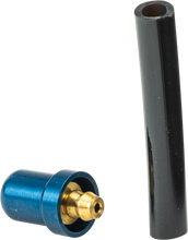 Load image into Gallery viewer, Blue No Toil Vent Cap 901-0003 with vent opening, designed for motorcycle or outdoor equipment, made by No Toil.