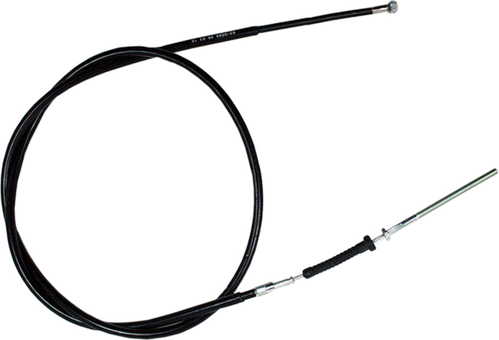 Motion Pro black vinyl rear hand brake cable 70-2084 with durable construction and flexible design for motorcycle or bike braking system.
