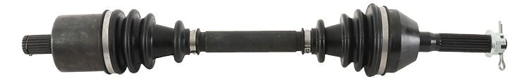 All Balls 8 Ball Extreme Axle Front Drive component, showing the sturdy metal axle with branding and detailed construction.