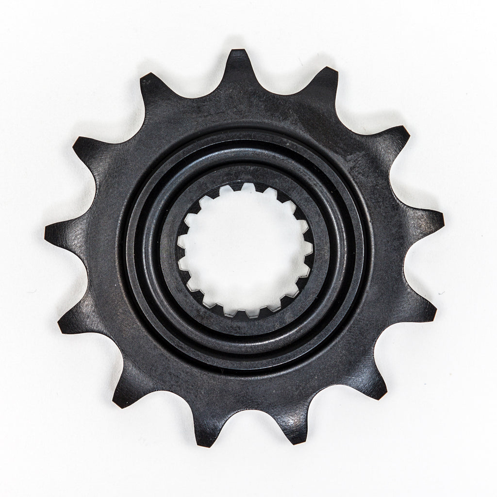 Sunstar front CS sprocket 13T for 520 chain, made of durable metal with evenly spaced teeth and Sunstar branding.