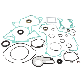 Vertex complete gasket set with oil seals for KTM 681-10028, showing engine gasket components and seals.