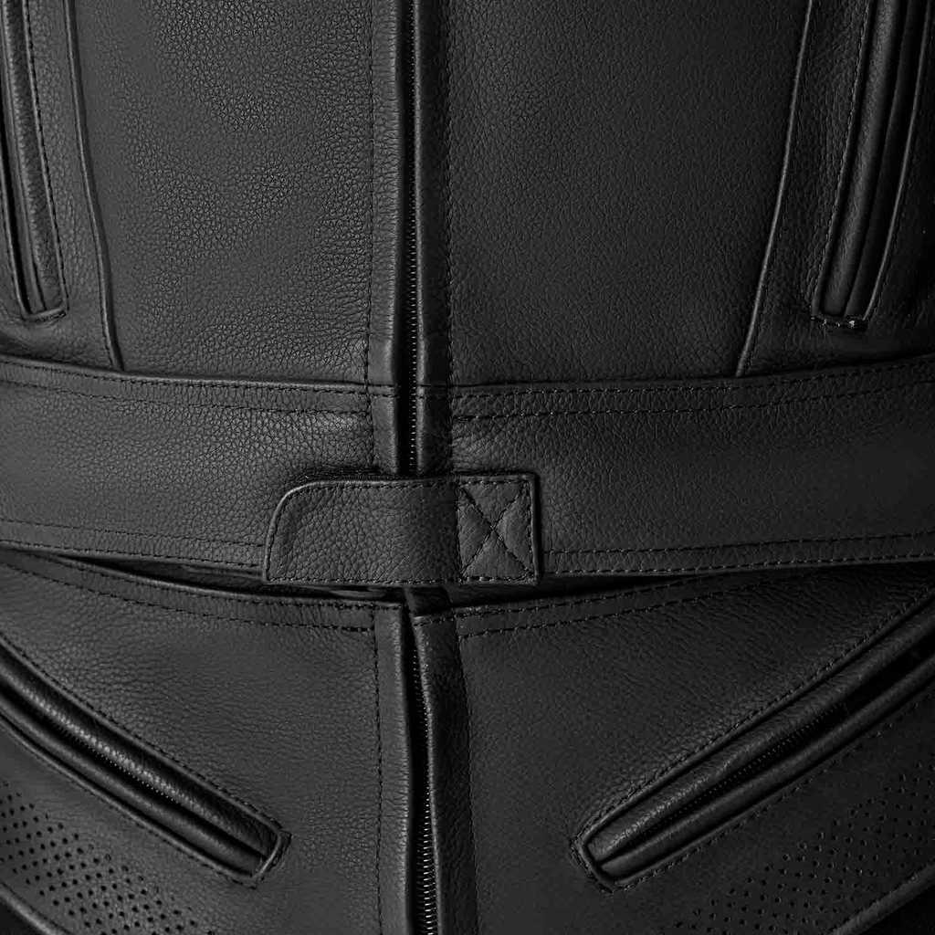 Tractech Evo D3o Jacket Black Leather Lg
